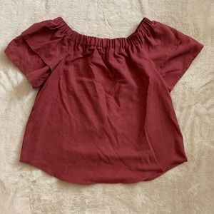 H&M off-the-shoulder ruffle top